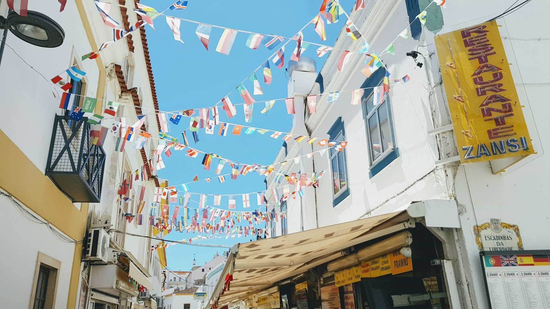Albufeira-Algrave-Portugal-streets-white-houses