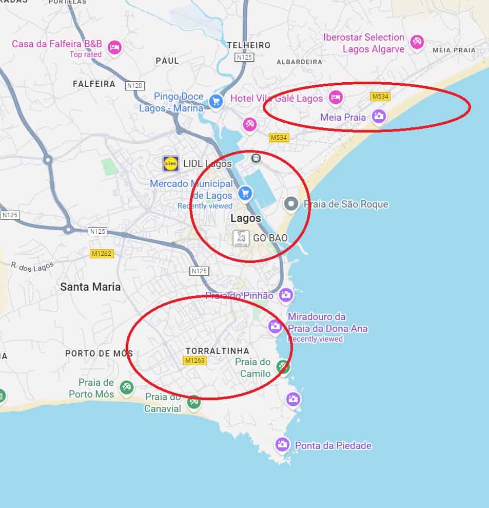 Lagos-Portugal-where-to-stay-map