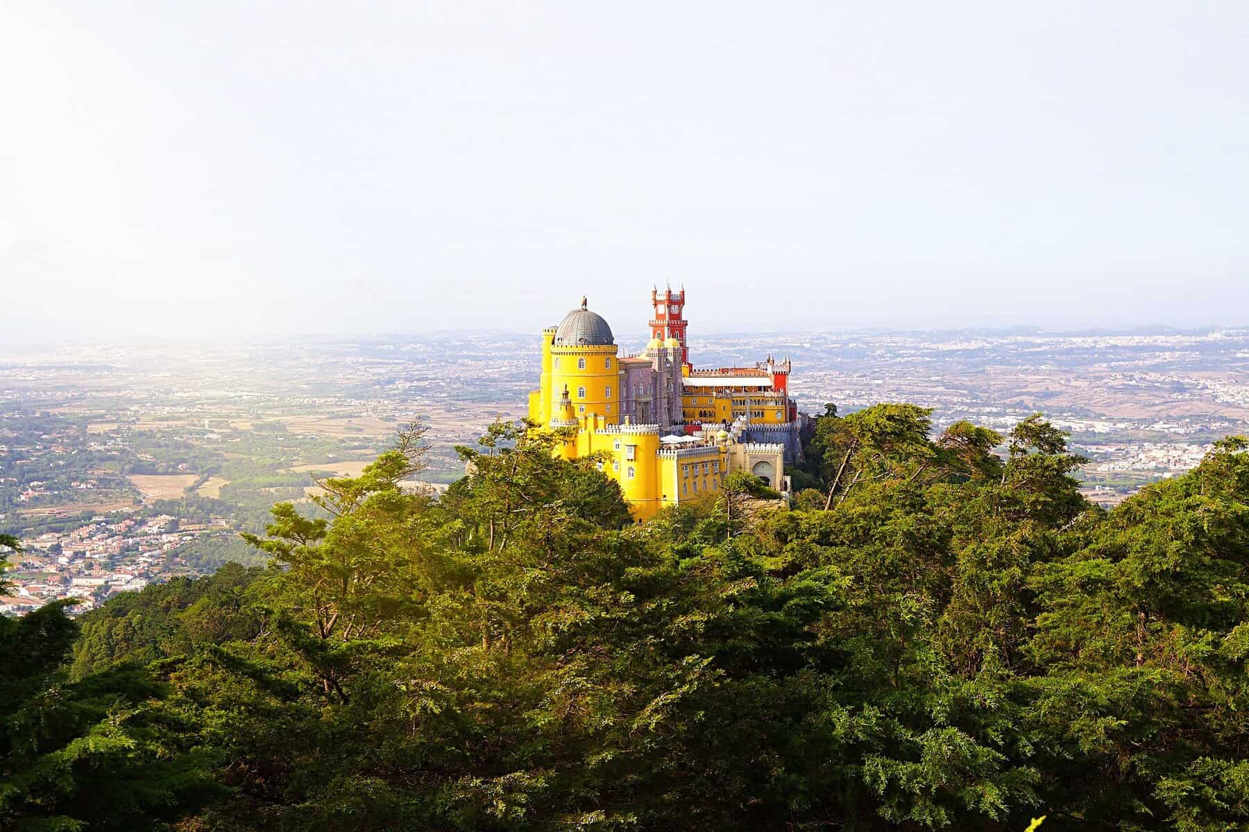 Sintra-Portugal-pena-on-a-hill